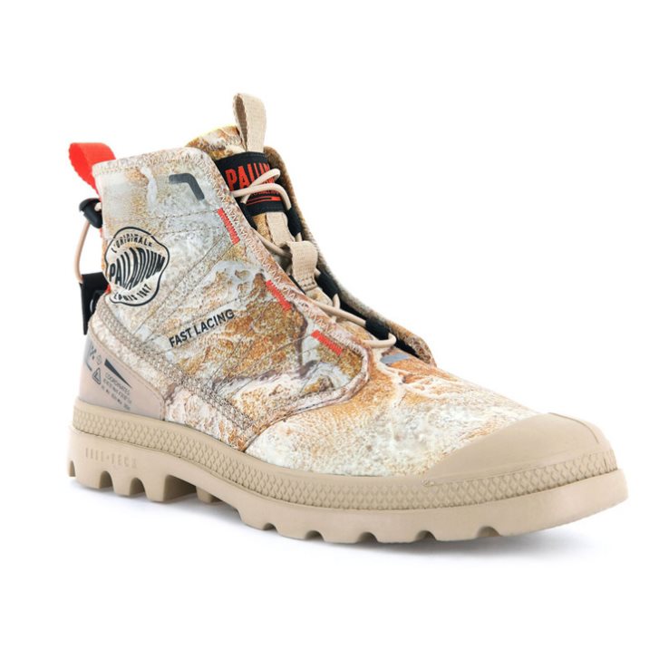 Palladium Pampa Travel Lite E Men's Boots Multicolor | UK P593-IEK